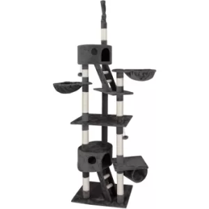 Image of Cat Scratching Tree Ceiling High Activity Centre Post Sisal Kitten Scratcher New Dark Grey