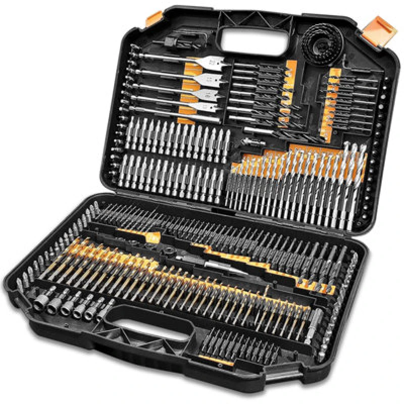 Image of TERRATEK Terratek - 246pc Combination Drill Bit Set, hss Titanium Twist Drill bits, Masonry Drill Bits, Wood Drill Bits, Screwdriver Bits & Storage ca