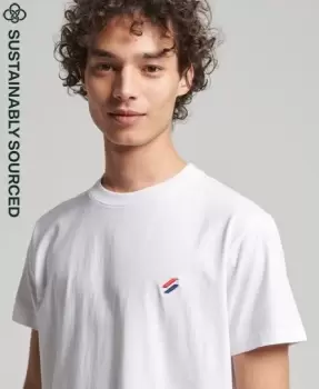Image of Superdry Mens Organic Cotton Code Essential T-Shirt White / Optic - Size: Xxl