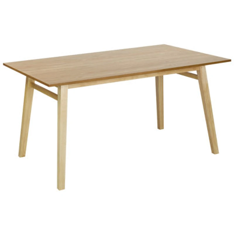 Image of Beliani Dining Table Varley Natural Ash Wood 150 Cm 90 Cm