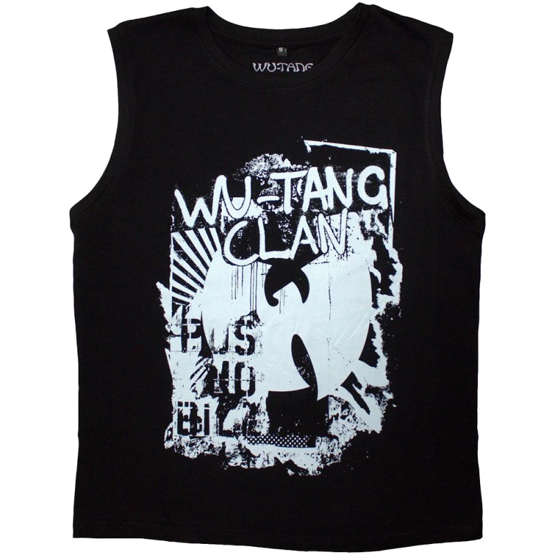 Image of Wu-Tang Clan Mens Graffiti Tank Top in Black Size: XL Black Male XL