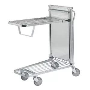 Image of Self levelling Stock Trolley, 1030H x 520W x 870L, Braked