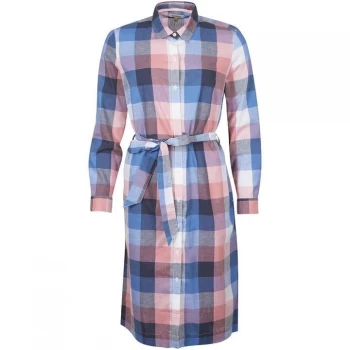 Image of Barbour Tern Check Dress - oyster PI36