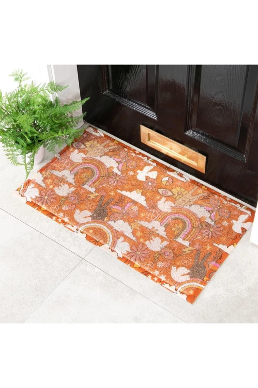 Image of Native Natural Peace Pattern Doormat (70 X 40Cm)