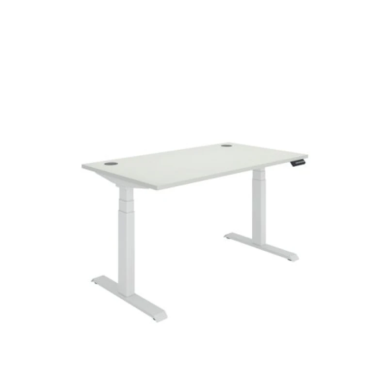Image of Polaris Dual Motor Sit/Stand Desk 1400x800 White/White KF800121