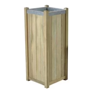 Image of Forest Garden Slender Wooden Rectangular Planter 40Cm