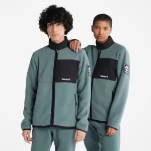 Image of Timberland All Gender Outdoor Archive Fleece Jacket In Green Green Men, Size S