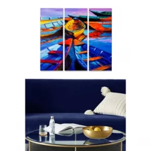 Image of MDF285856787 Multicolor Decorative MDF Painting (3 Pieces)