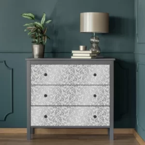 Image of Fablon Heritage Silver Sticky Back Plastic Silver