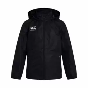 Image of Canterbury Junior Vaposhield Full Zip Rain Jacket Black 8 Years