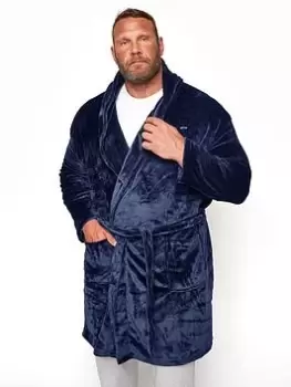 Image of BadRhino Essential Dressing Gown - Navy, Size 2XL, Men