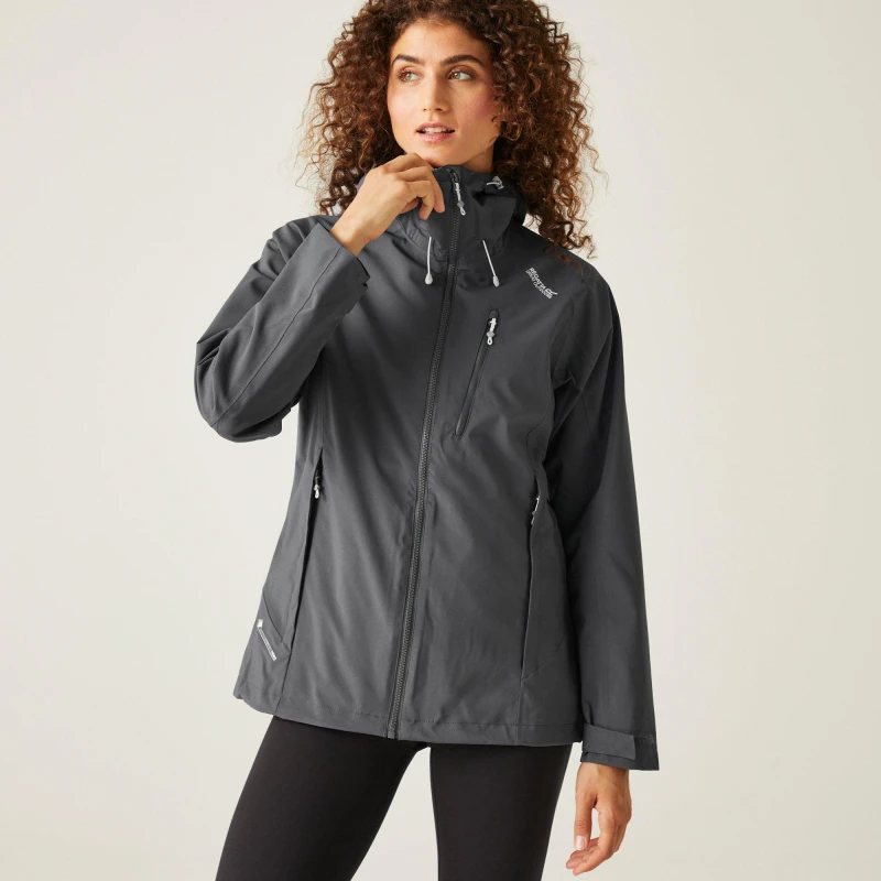 Image of Regatta Womens Birchdale Waterproof Jacket - Grey Grey 8