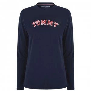 Image of Tommy Bodywear Long Sleeve Crew T Shirt - Navy Blazer