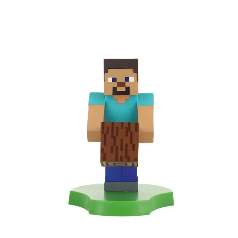 Image of Cable Guys Minecraft: Steve Cable Guys Holdems Mini Phone Stand and Device Holder Multi unisex One Size
