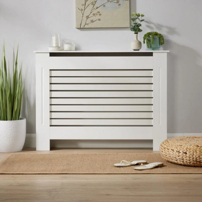 Image of Home Source York Medium Radiator Cover Unit White