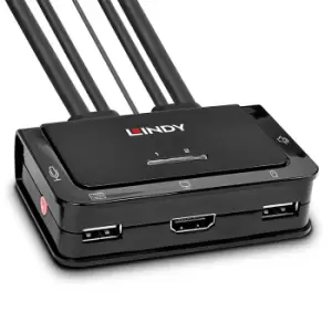 Image of Lindy 2 Port HDMI 10.2G, USB 2.0 & Audio KVM Switch