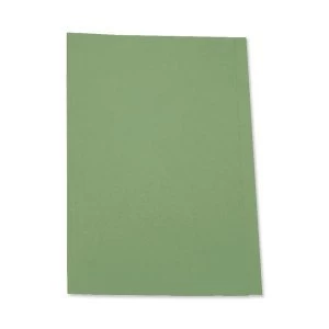 Image of 5 Star Office Square Cut Folder Recycled Pre punched 250gsm A4 Green Pack 100