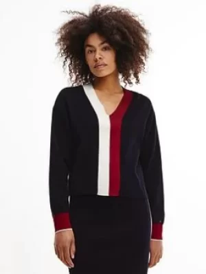 Image of Tommy Hilfiger Global Stripe V-Nk Sweater