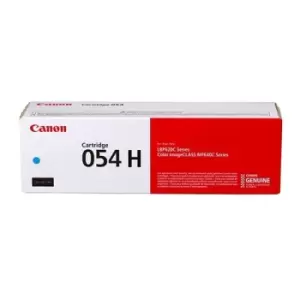 Image of Original Canon 054H High Capacity Cyan Toner Cartridge