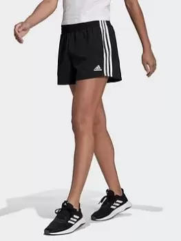 Image of adidas Essentials 3-stripes Woven Shorts (loose Fit), Black/White, Size 2Xs, Women