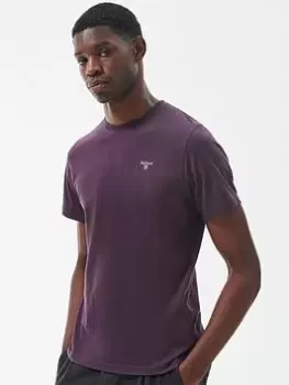 Image of Barbour Essential Sports T-Shirt - Dark Red, Dark Red, Size S, Men