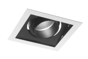 Image of APOLLO LED Recessed Adjustable Downlight Black 3600lm 4000K 18.8x18.8x12cm