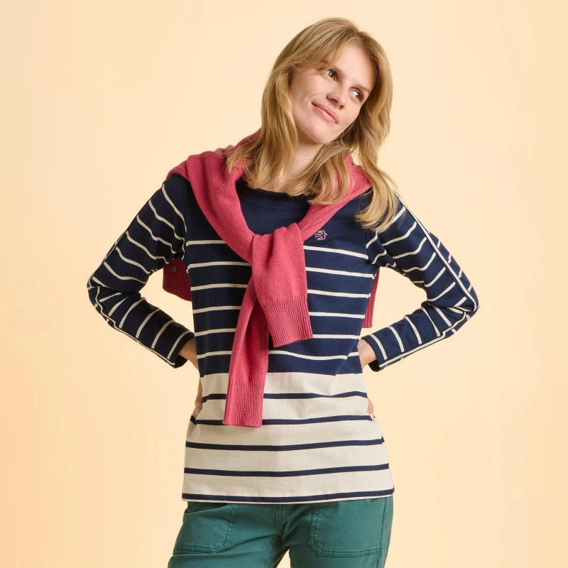 Image of Brakeburn Heritage Bella Crew Sweatshirt Navy female UK 12