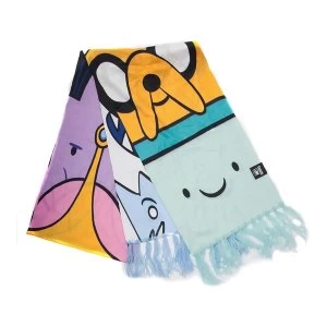 Image of Adventure Time - Characters All-Over Print Scarf - Multi-Colour
