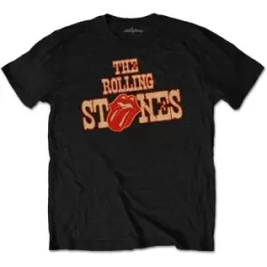 Image of The Rolling Stones - Wild West Logo Unisex Small T-Shirt - Black