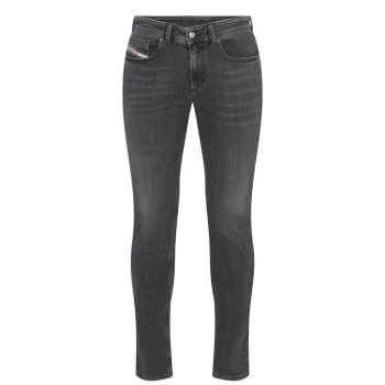 Image of Diesel Sleenker Stretch Skinny Jeans - Grey 02