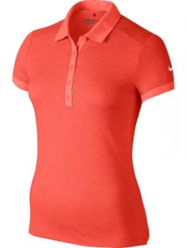 Image of Nike Golf Icon Heather Golf Polo Orange