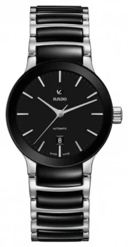 Image of RADO Mens Centrix Automatic Black Dial stainless Steel and Watch