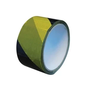 Image of Faithfull Economy Self-Adhesive Hazard Tape Red/White 50mm x 33m