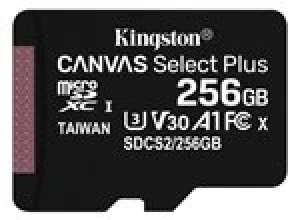 Image of Kingston Canvas Select Plus 256GB microSDHC Card (card only)