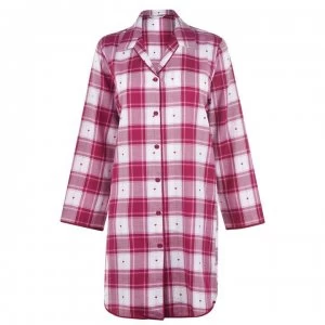 Image of Cyberjammies Dobby Checked Sleep Shirt - Red