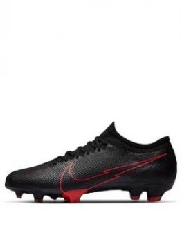 Image of Nike Mens Mercurial Vapor 12 Pro Firm Ground Football Boot, Black/Grey, Size 8, Men