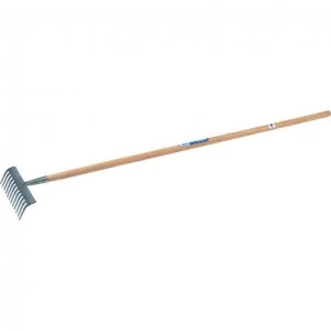 Image of Draper Carbon Steel Garden Rake Ash Handle