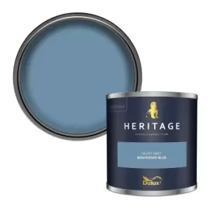 Image of Dulux Heritage Velvet Matt Boathouse Blue Matt Emulsion Paint 125ml