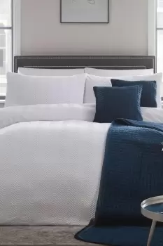 Image of 'Taylor' Geometric Pattern Print Duvet Cover Set