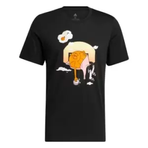 Image of adidas Slept on Graphic T-Shirt Mens - Black