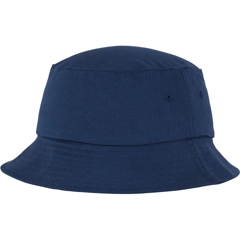 Image of Flexfit by Yupoong Mens Cotton Twill Bucket Hat in Navy Navy Male One Size