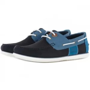 Image of Barbour Mens Capstan Boat Shoe Double Blue 8