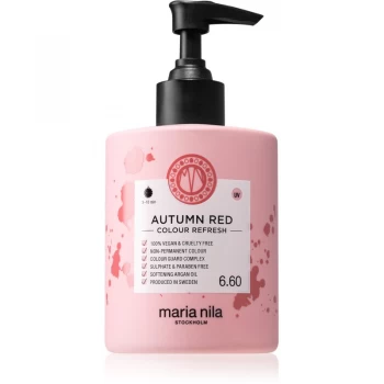 Image of Maria Nila Colour Refresh Autumn Red Gentle Nourishing Mask without Permanent Color Pigments Lasts For 4 - 10 Washes 6.60 300ml