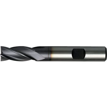 Image of 25.00MM HSS-Co 8% Weldon Shank Multi Flute End Mills - TiCN Coated - Swisstech