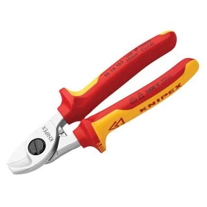 Image of Knipex VDE Cable Shears with Return Spring 165mm