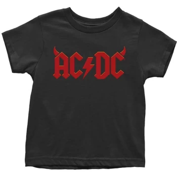 Image of AC/DC - Horns Kids 2 Years T-Shirt - Black