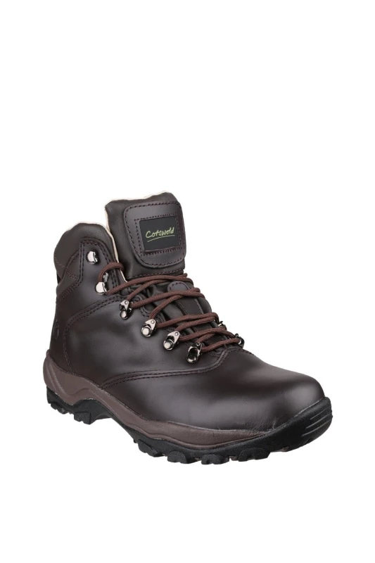 Image of Cotswold Womens 'Winstone' Crazy Horse Leather Hiking Boots in Brown Size: 4 Brown Female 4