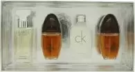 Image of Calvin Klein Women Miniature Gift Set 15ml Eternity Eau de Parfum + 15ml CK One Eau de Toilette + 2 x 15ml Obsession EDP