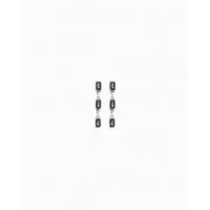 Image of Asceplius Grey Faceted Crystal Earrings