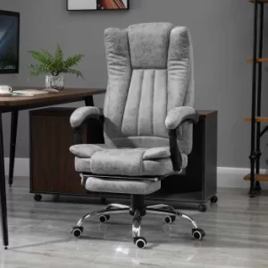 Image of Alverton Executive Chair with Heating and Massage Function and Sliding Footrest, Grey